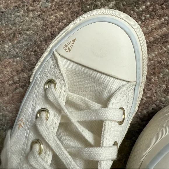 Converse Chuck Taylor All Star Lift Tattoo Vintage White High Top Platform Shoes - Picture 8 of 15